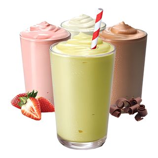 Милкшейк клубничный ( 300 мл.)