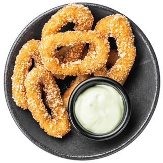 Кальмар фрі з соусом васабі