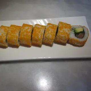 76-Uramaki Salmón, Aguacate Y wakame Tópico (8 Pzs.)