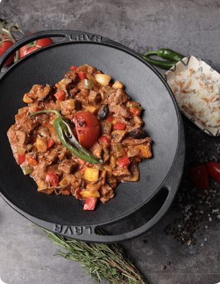 Запеканка с мясным рагу