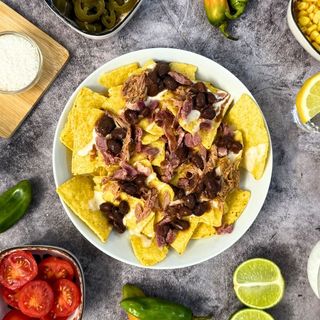 Nachos con pulled pork