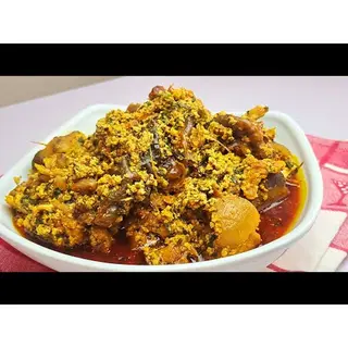 Seafood Egusi + Cowleg