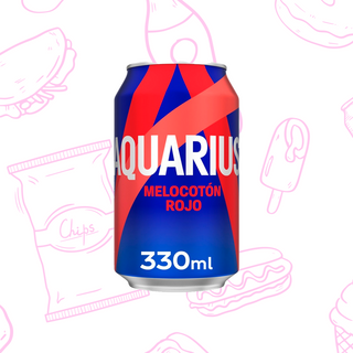 Aquarius Melocotón Rojo Lata