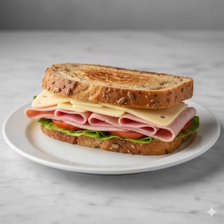 Bocadillo De Jamón Dulce Y Queso