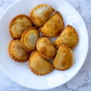 Pierogi z ziemniakami i grzybami (porcja L) smażone