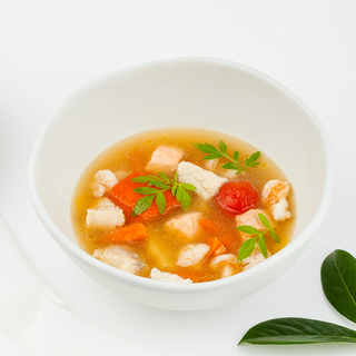 Supă cu șalău și somon