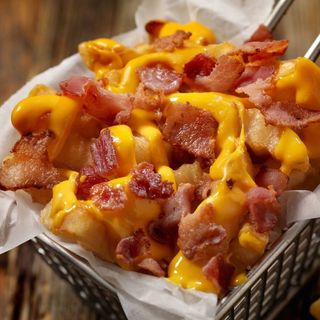 Fritas Cheddar con bacon