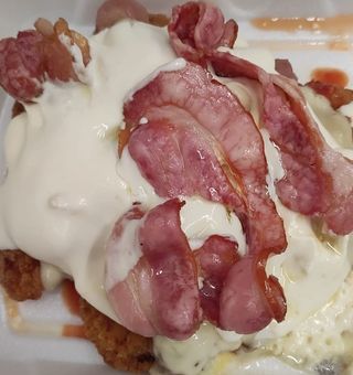 Snitel de pui cu usturoi