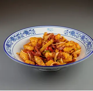 Картофель с курицей