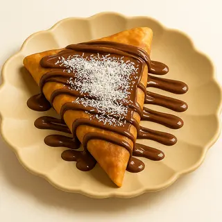 Crep con Nutella y coco