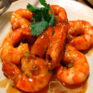 Gambas Con Salsa De Ostras