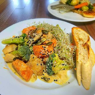 Гарбузове соте з курочкою