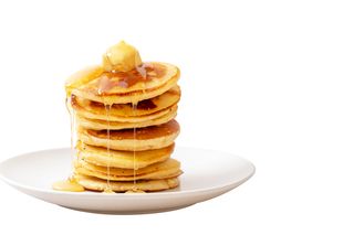 Panqueca com Calda de Chocolate