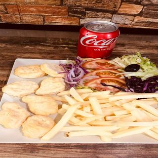 Menú Plato De Nuggets De Pollo