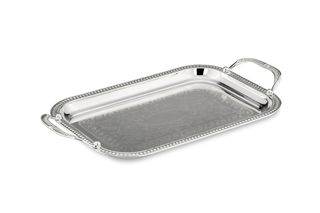 Tava argintata dreptunghiulara cu manere