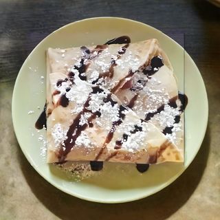 Naleśnik twaróg z nutellą i cukrem pudrem #10