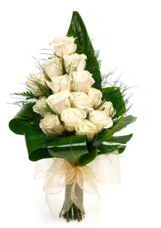 Arranjo de Funeral com Rosas - Pequeno