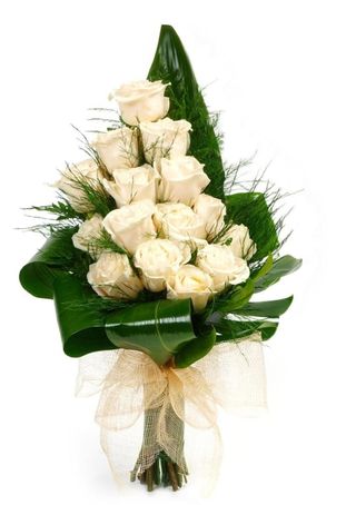 Arranjo de Funeral com Rosas - Pequeno