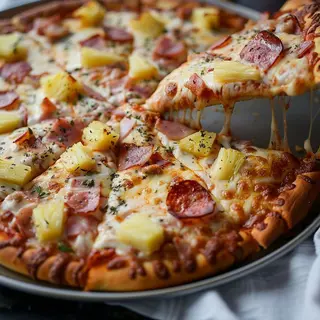 Hawaiian Mexican Beef Pizza