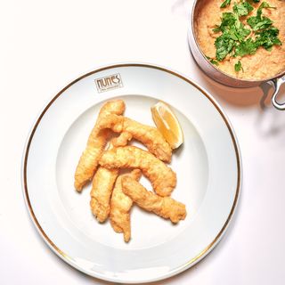 Filetes de Peixe Galo com Açorda Ovas