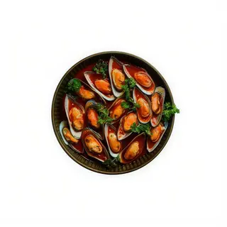 Mejillones En Salsa De Tomate Picante (15 Pzs.)