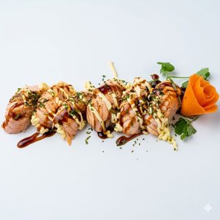 N46 Sushi salmón asado (6pzas.)