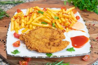 Meniu șnițel de pui