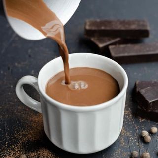 Chocolate con leche caliente
