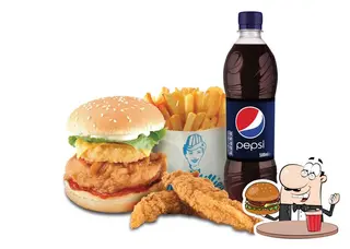 Hamburguesa Suprema Con Patatas Y Bebida