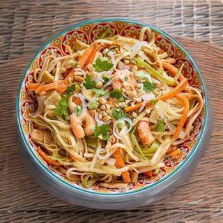 Nouilles sautées aux Crevettes