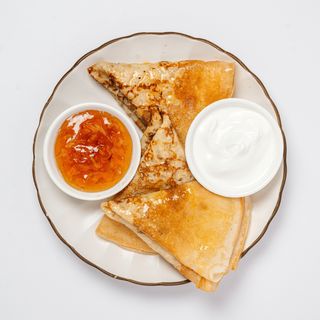 Блины с джемом