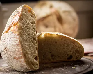 Bollo De Pan Larga Fermentación Recién Horneado