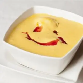 Mango Cream With Vanilla Ice Cream