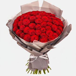 Букет в упаковці"51 червона троянда"