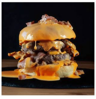 Crazy cheddar burger
