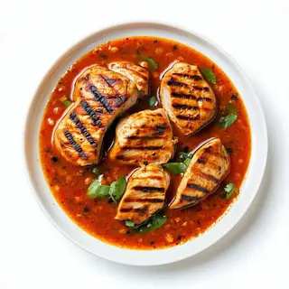 Pollo alla piastra al curry