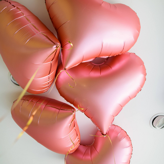 Balon serce/Jasny róż