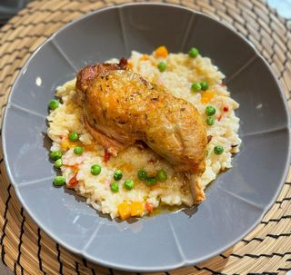 Pulpă de pui cu pilaf