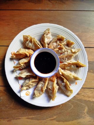 Манду (пелмени) със зеленчуци