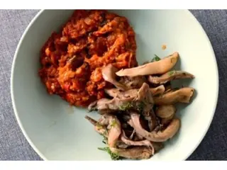 Grill pleurotus cu zacuscă, vegan, fără gluten