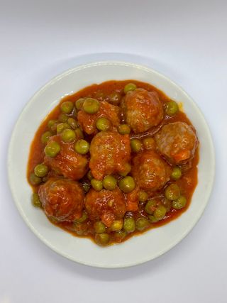 Polpette e piselli Gluten Friendly