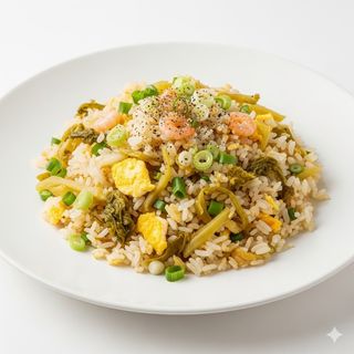 Riso saltato con cavolo cinese marinato 酸菜炒饭