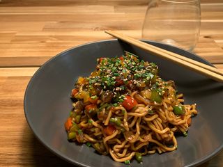 Noodles con Chile de carne