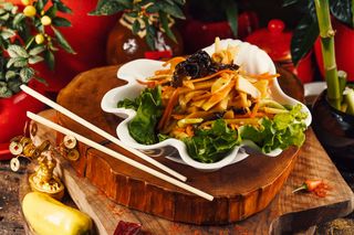 B1- ბამბუკის სალათი ცხარე სანელებლებით