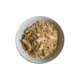 Arroz frito con pollo