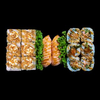 Salmon Shrimp Teriyaki Box