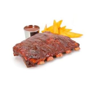 Costillar De Cerdo Ahumado Con Bbq