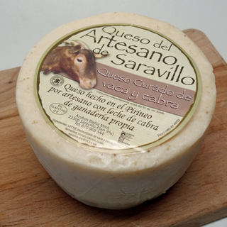 Queso De Saravillo Mezcla Vaca Y Cabra 500Grs Aprox