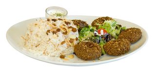 Plato de falafel