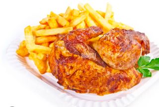 1/2 Pollo asado con patatas